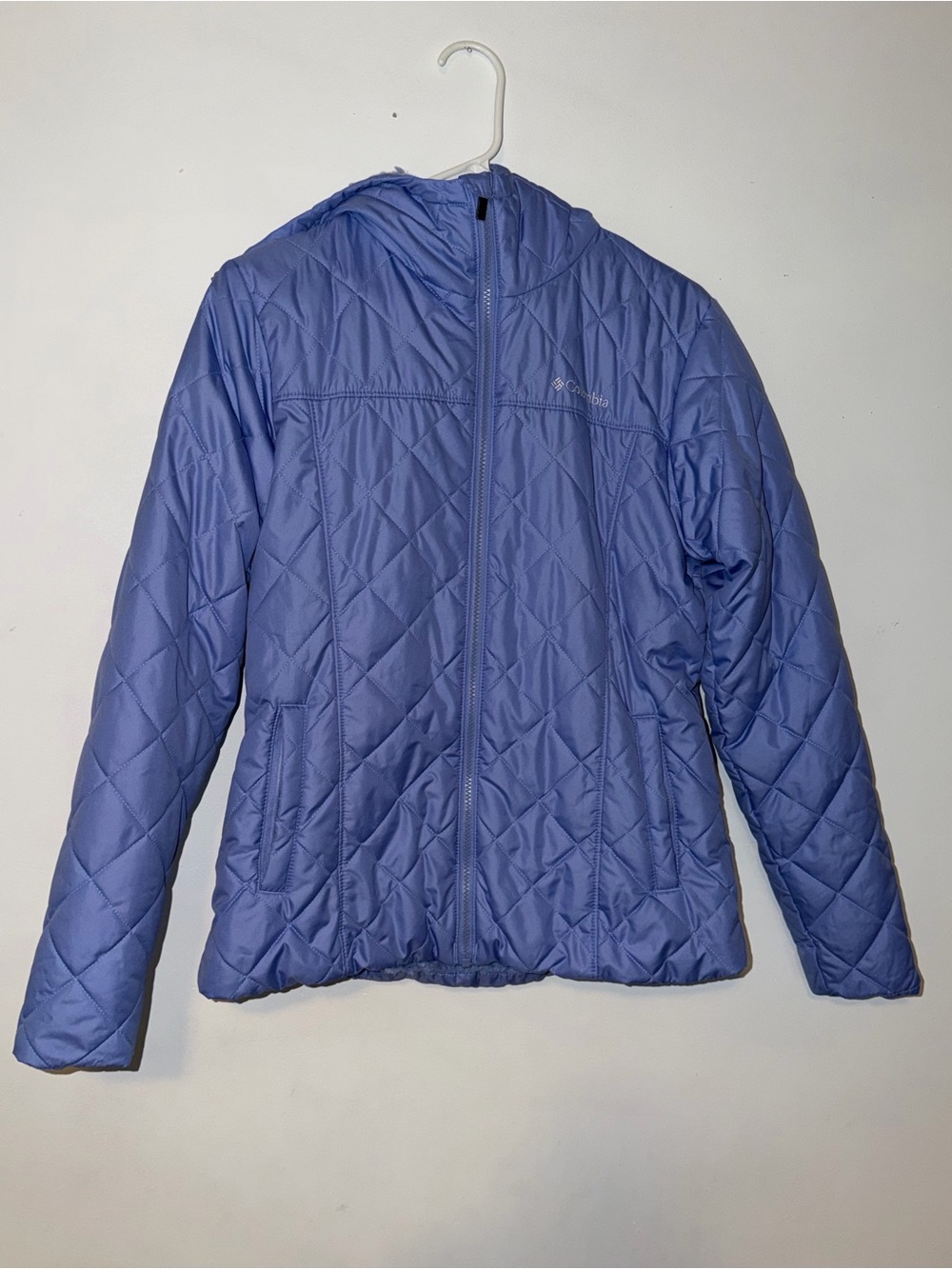 Columbia Quilted Hooded Jacket - Periwinkle